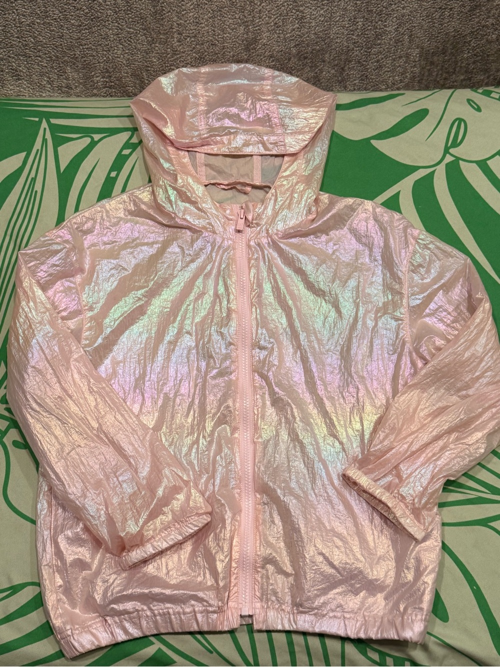 Gap Kids Iridescent Pink Hooded Windbreaker Jacket